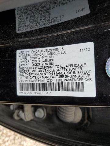 2022 HONDA ACCORD SPO #3284953965