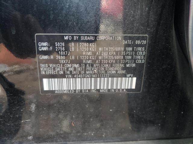 2021 SUBARU OUTBACK LI - 4S4BTGND1M3113332