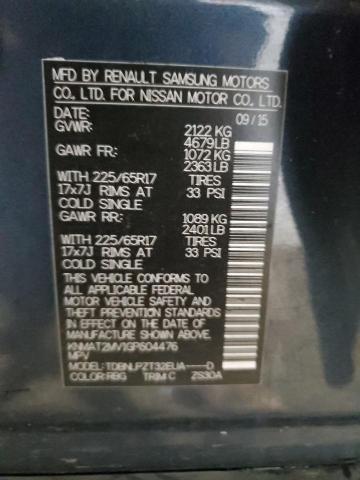 2016 NISSAN ROGUE S - KNMAT2MV1GP604476