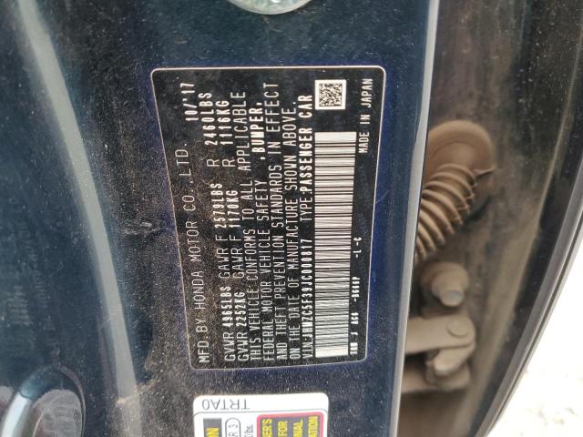 2018 HONDA CLARITY TO - JHMZC5F39JC000817