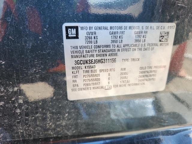 2017 CHEVROLET SILVERADO 3GCUKSEJ6HG311156