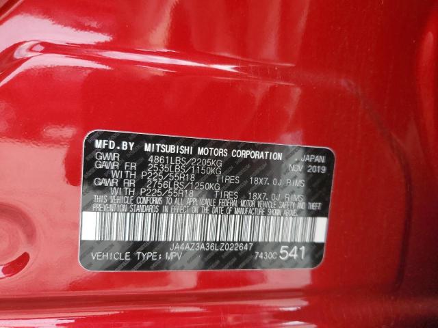 2020 MITSUBISHI OUTLANDER SE #3294464490