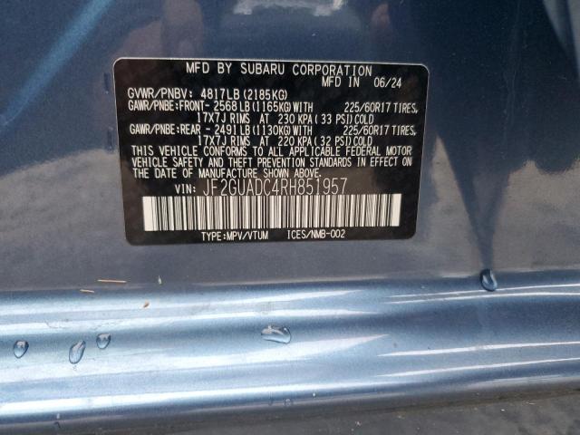 2024 SUBARU CROSSTREK #3296289462