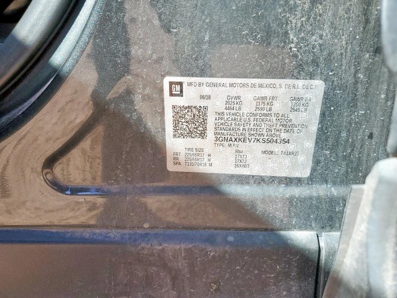 2019 CHEVROLET EQUINOX LT #3292516678