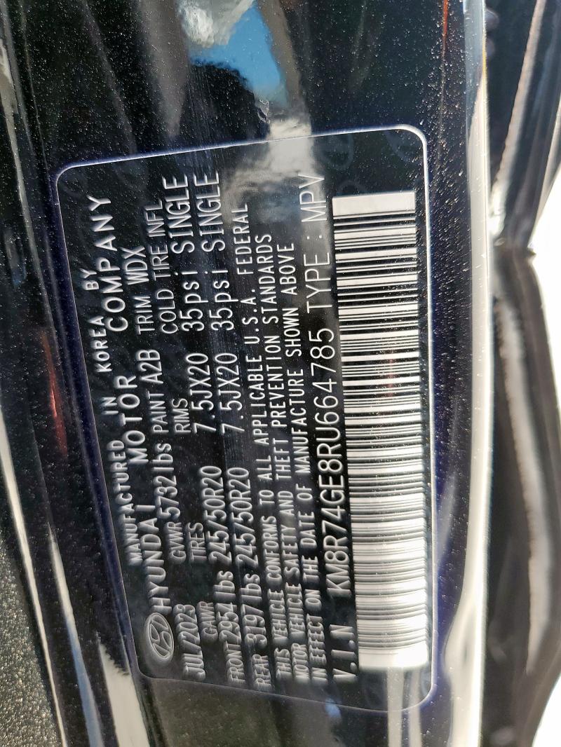 2024 HYUNDAI PALISADE C - KM8R74GE8RU664785