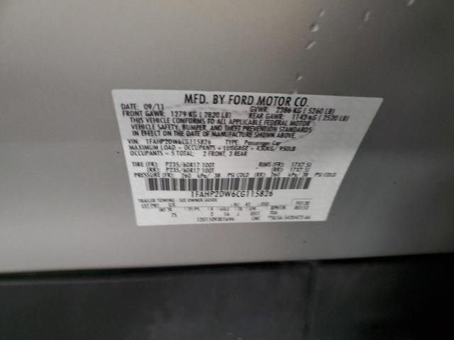 2012 FORD TAURUS SE #3266972504