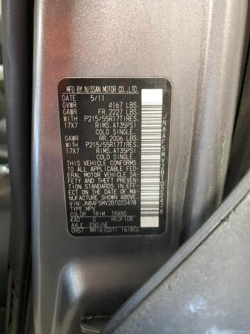 2011 NISSAN JUKE S - JN8AF5MV2BT022478