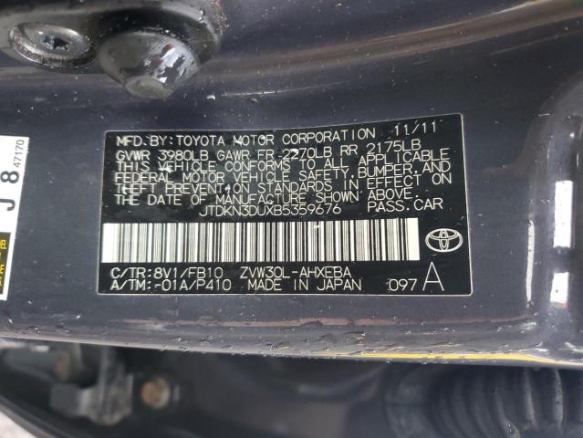 2011 TOYOTA PRIUS - JTDKN3DUXB5359676