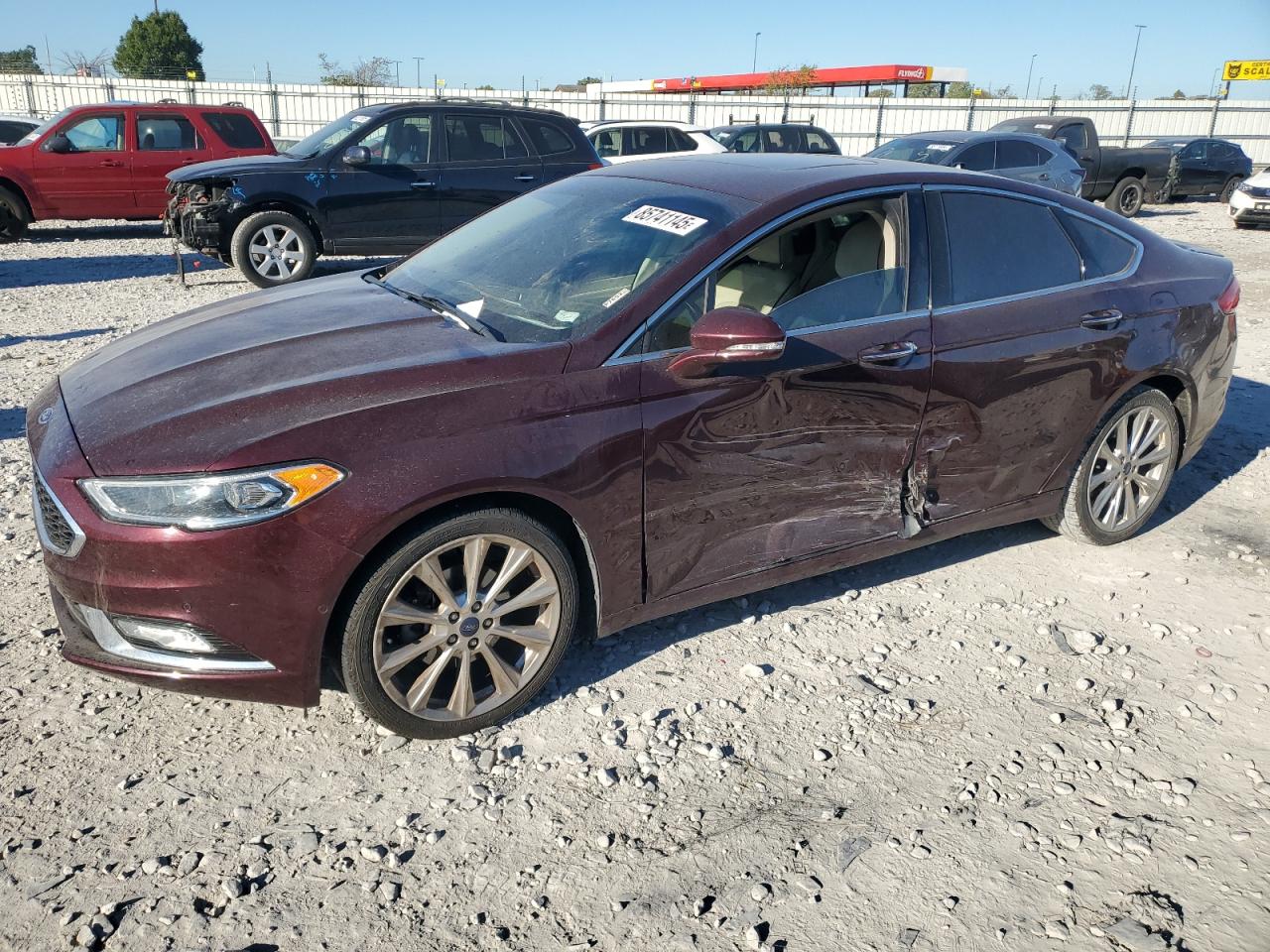 Lot #3284851521 2017 FORD FUSION TIT