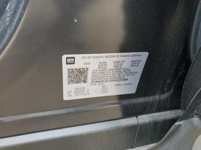 2022 CHEVROLET EQUINOX LT 2GNAXUEV6N6120385