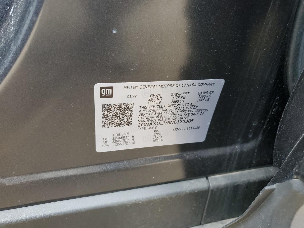 CHEVROLET EQUINOX LT