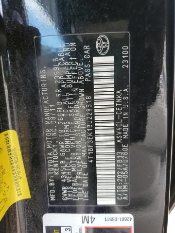 2011 TOYOTA CAMRY BASE #3296605028