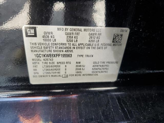 2015 CHEVROLET SILVERADO - 1GC1KWE8XFF195563