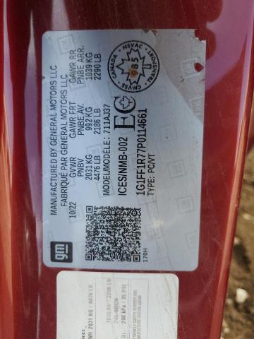 2023 CHEVROLET CAMARO LT1 1G1FF1R77P0114661