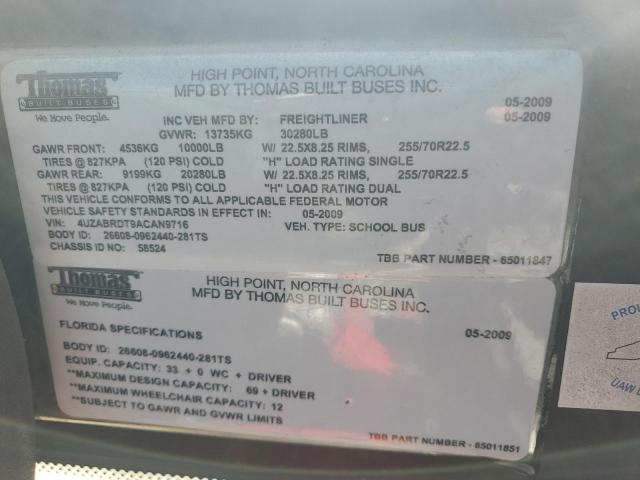 2010 FREIGHTLINER SAF-T-LINER C2 #3278646956