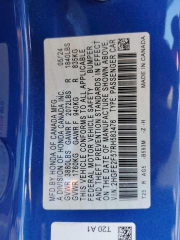 2024 HONDA CIVIC SPORT #3297032507