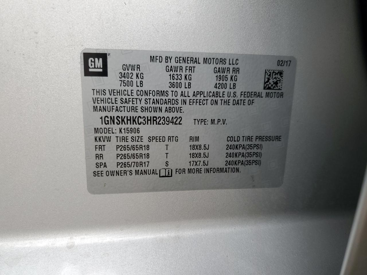 CHEVROLET SUBURBAN K1500 LT