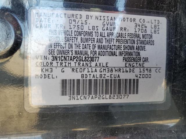 2016 NISSAN VERSA S - 3N1CN7AP2GL823077