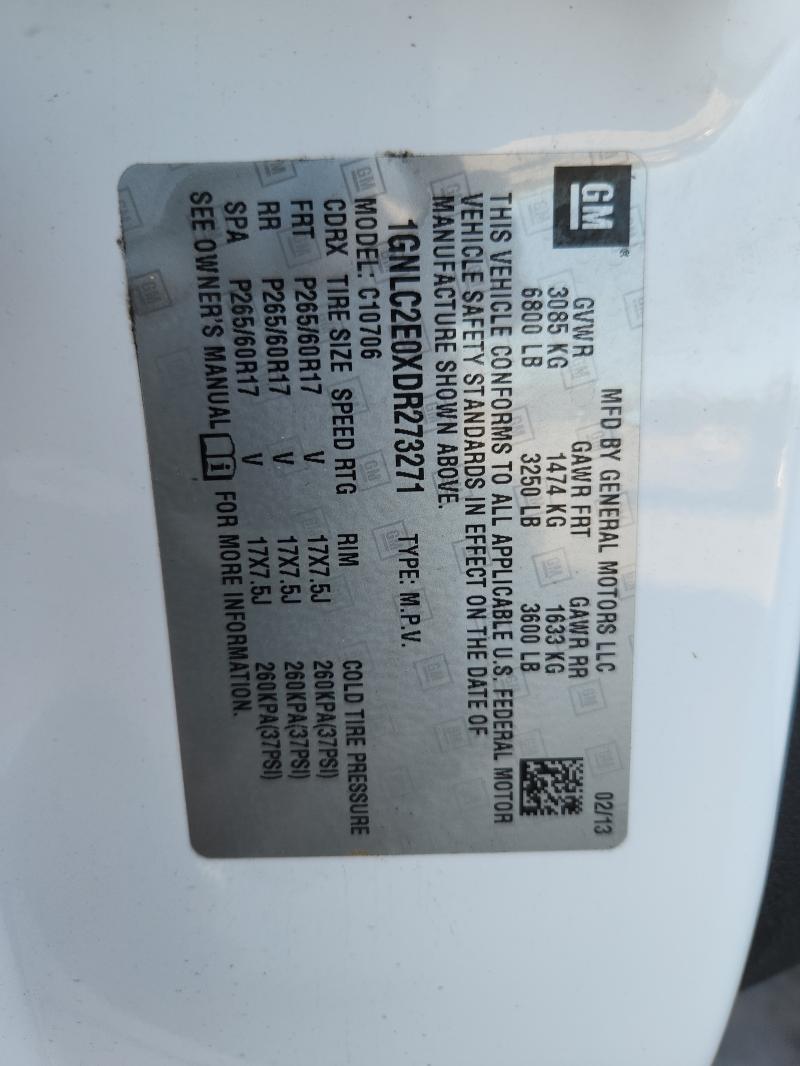 2013 CHEVROLET TAHOE POLI - 1GNLC2E0XDR273271