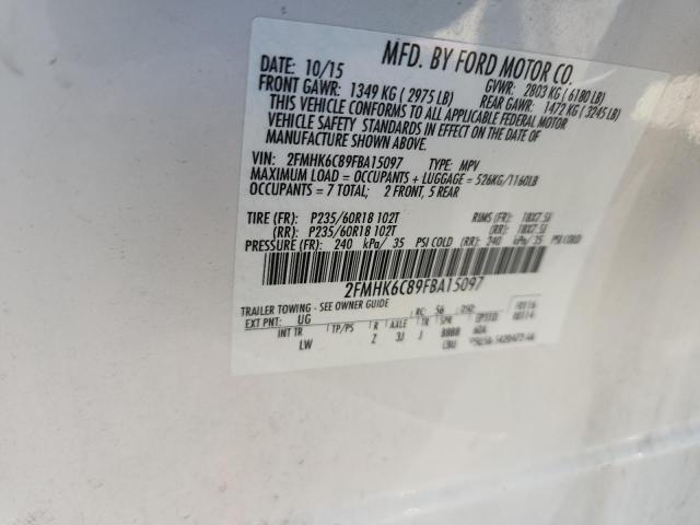 2015 FORD FLEX SEL - 2FMHK6C89FBA15097