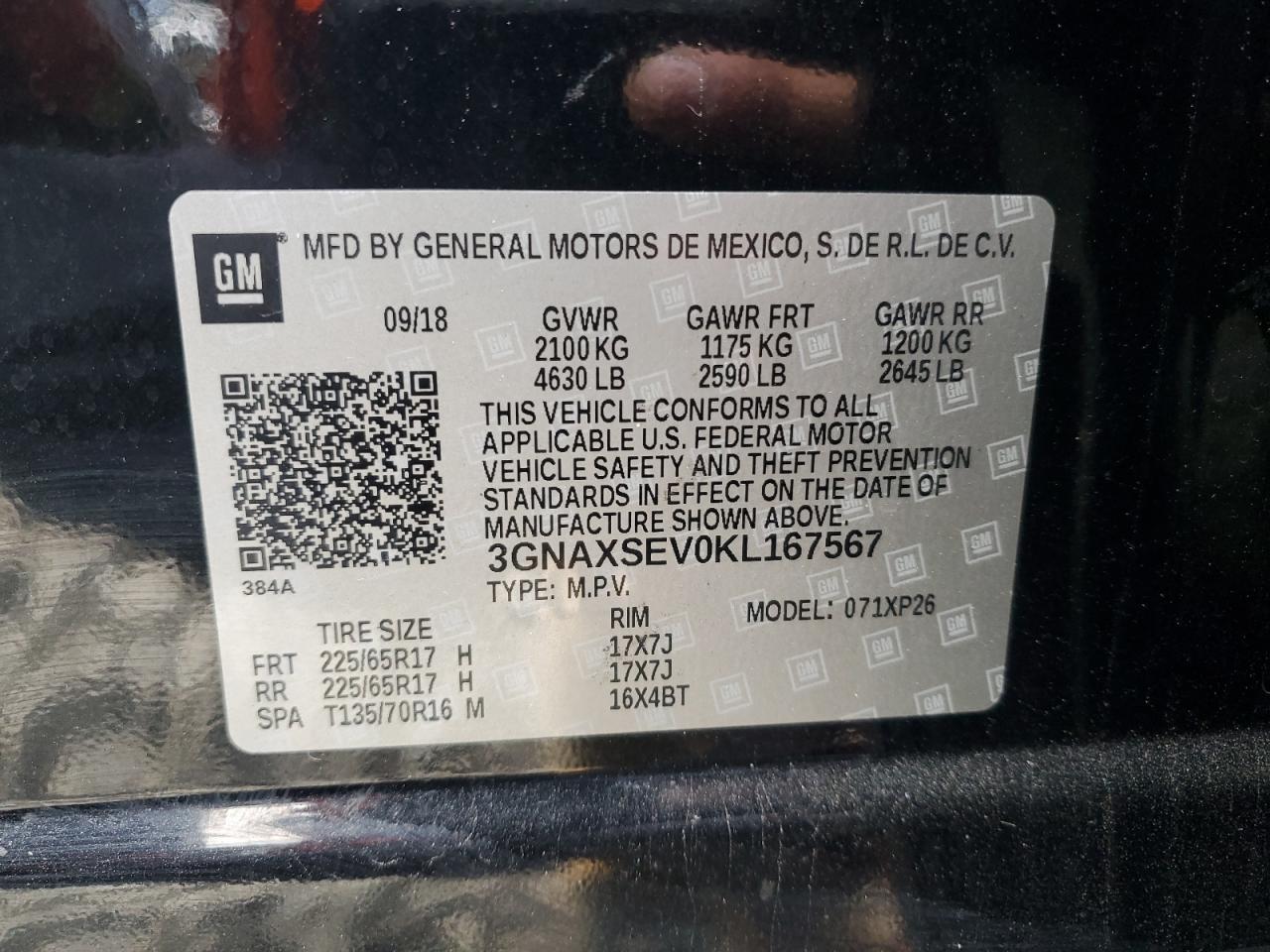 CHEVROLET EQUINOX LS