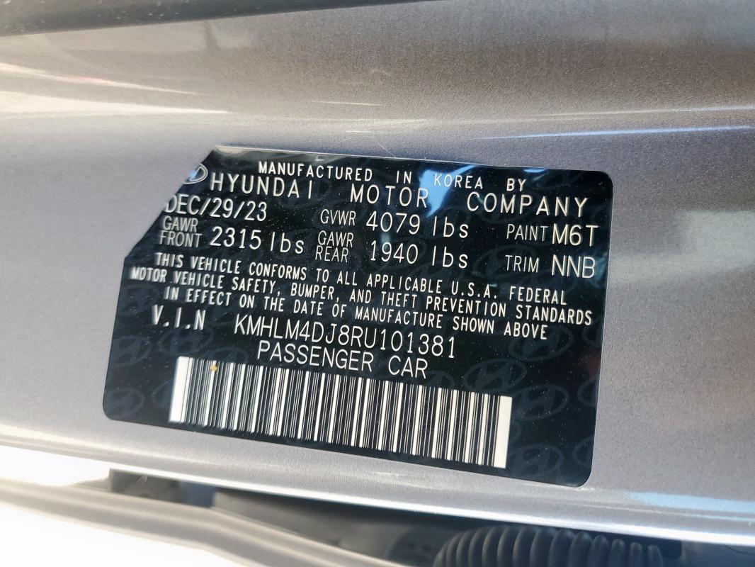 2024 HYUNDAI ELANTRA BL - KMHLM4DJ8RU101381