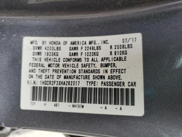 2017 HONDA ACCORD LX 1HGCR2F3XHA262017