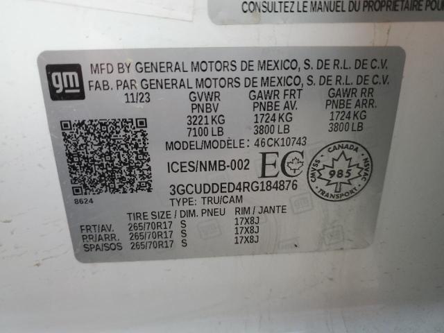 2024 CHEVROLET SILVERADO - 3GCUDDED4RG184876