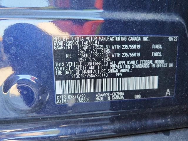 2022 TOYOTA RAV4 XLE P - 2T3C1RFV5NW236440