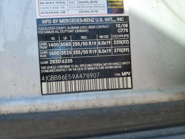 2009 MERCEDES-BENZ ML 350 #3301602771