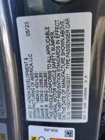 2023 HONDA ACCORD LX #3296932848