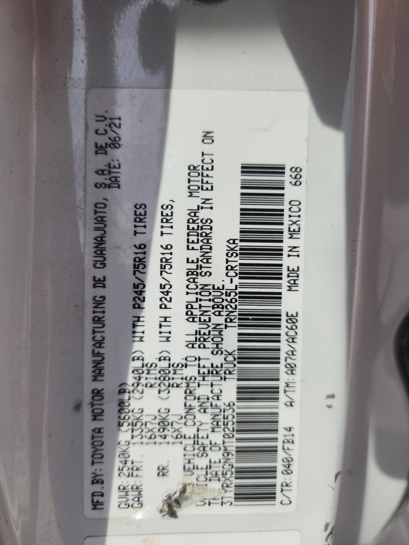 2021 TOYOTA TACOMA #3281388987