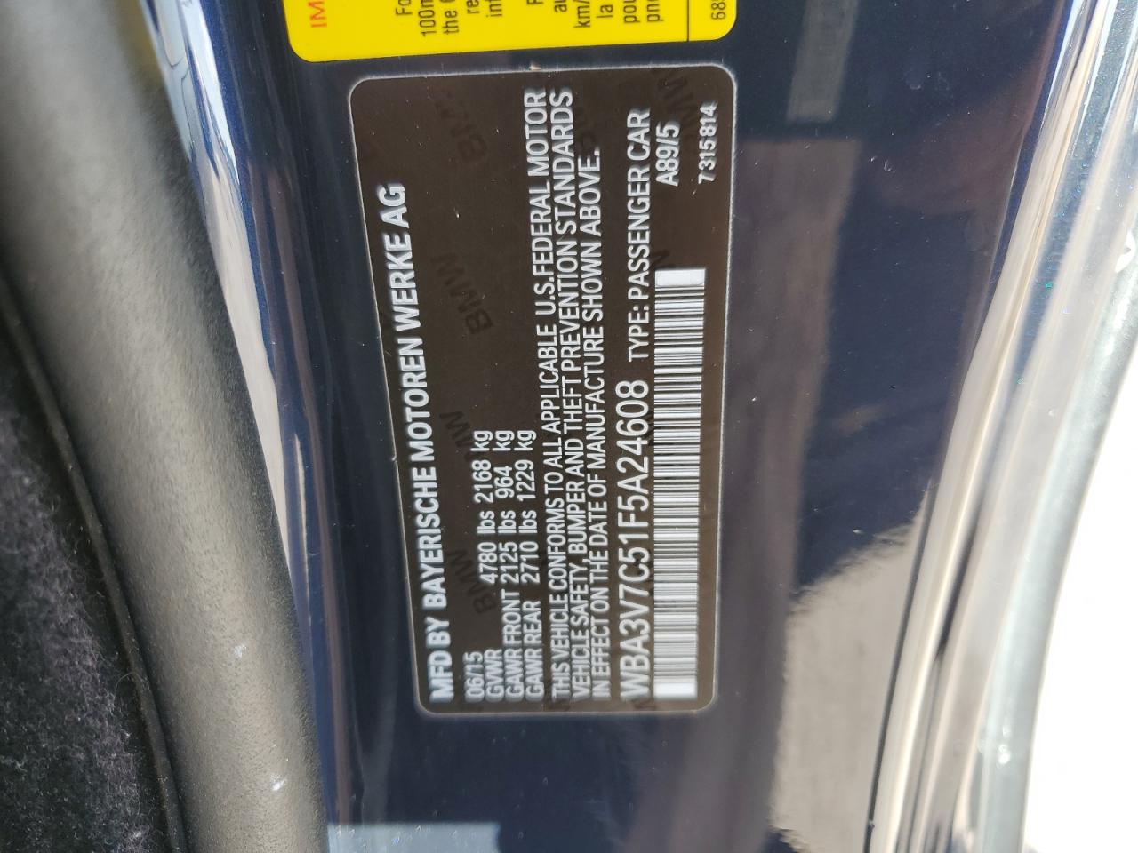 BMW 4 SERIES I SULEV