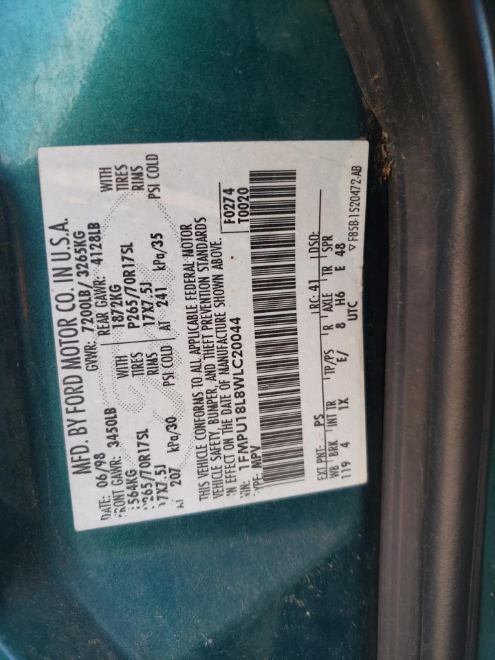 Lot #3298192024 1998 FORD EXPEDITION