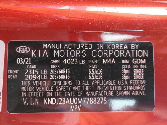 2021 KIA SOUL LX #3303963688