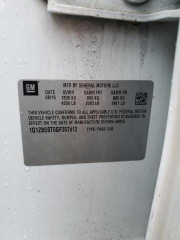 2016 CHEVROLET MALIBU LS #3294585048