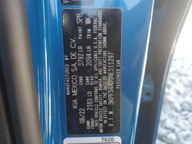 2022 KIA FORTE GT L 3KPF54AD1NE511297