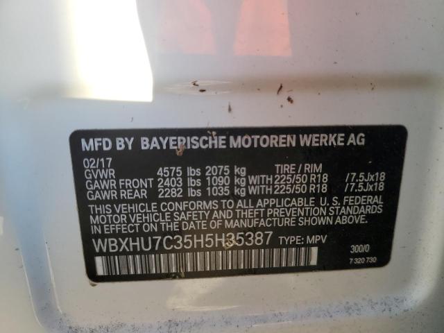 2017 BMW X1 SDRIVE2 - WBXHU7C35H5H35387