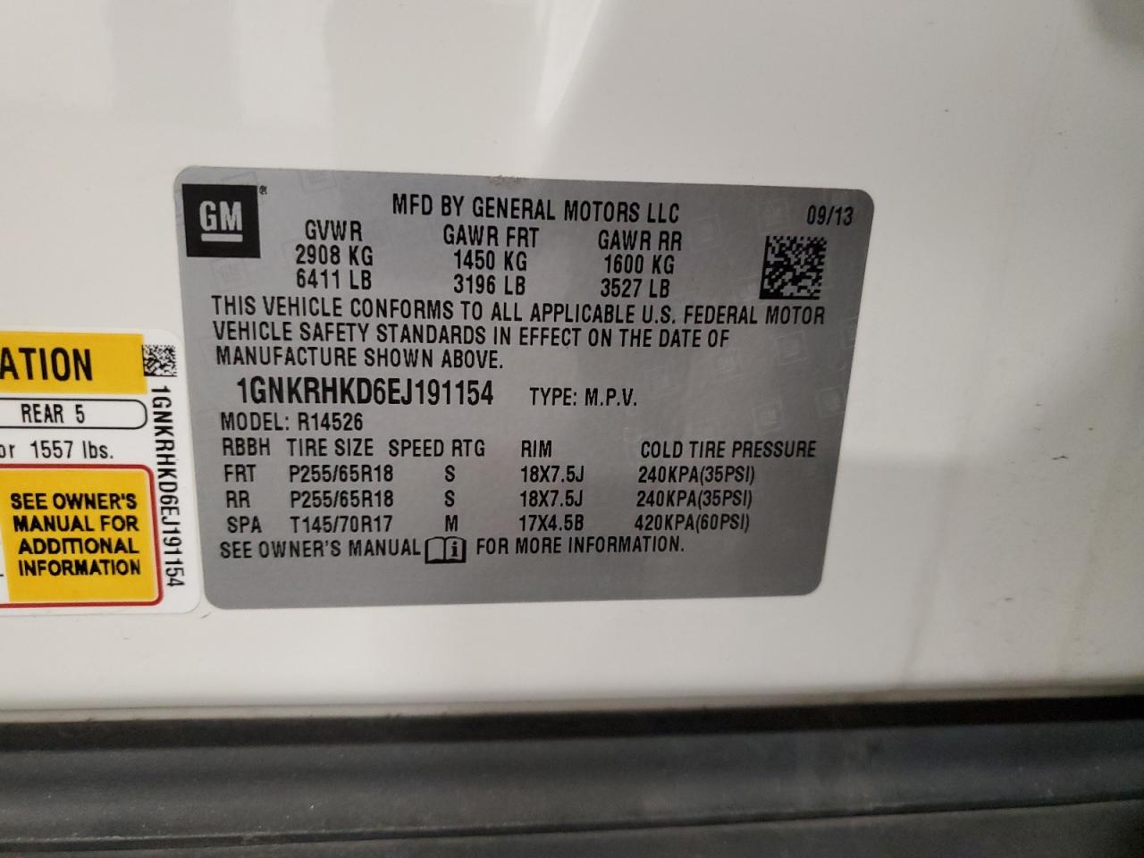 CHEVROLET TRAVERSE LT