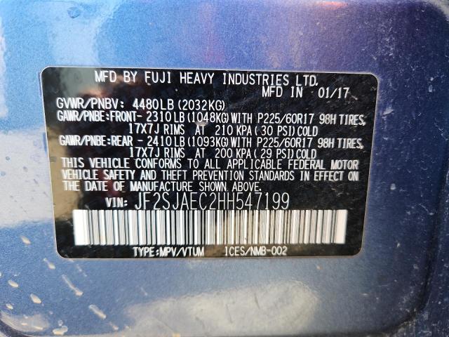 2017 SUBARU FORESTER 2 #3281593397