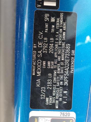 2024 KIA FORTE GT LINE #3308436282