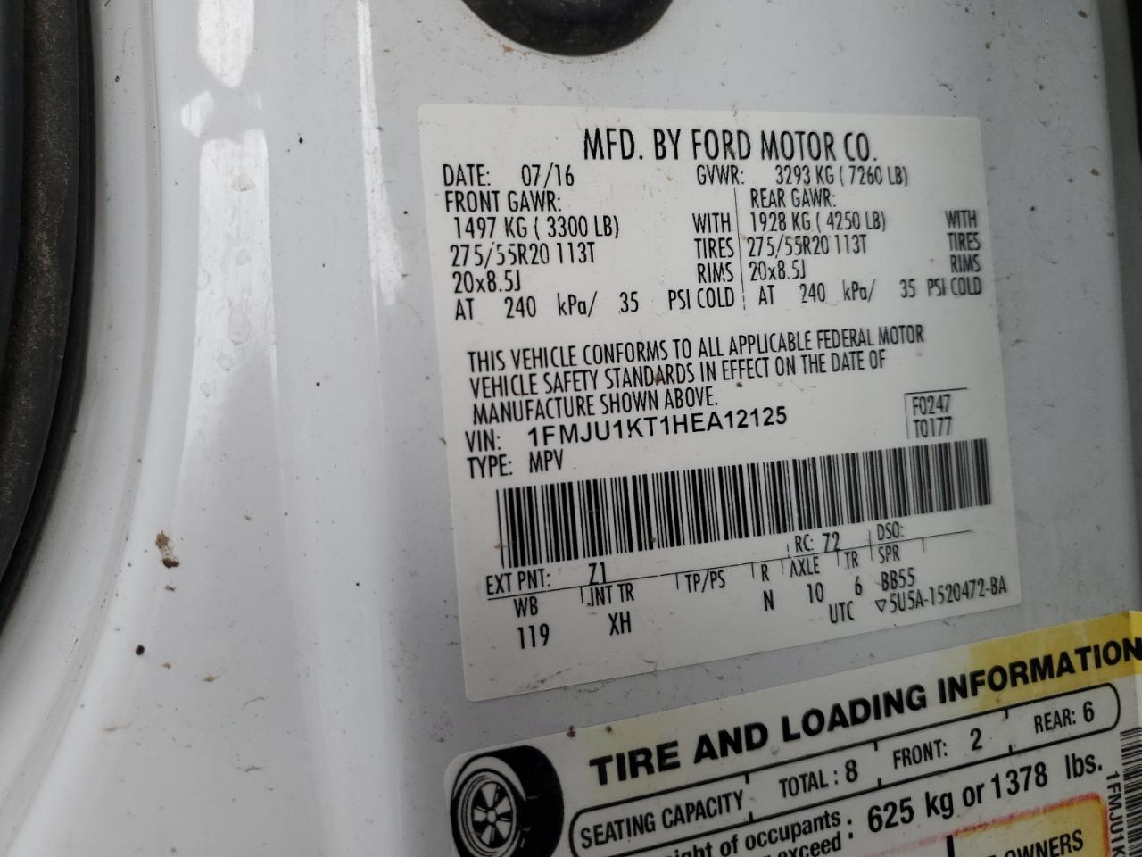 FORD EXPEDITION LIMITED