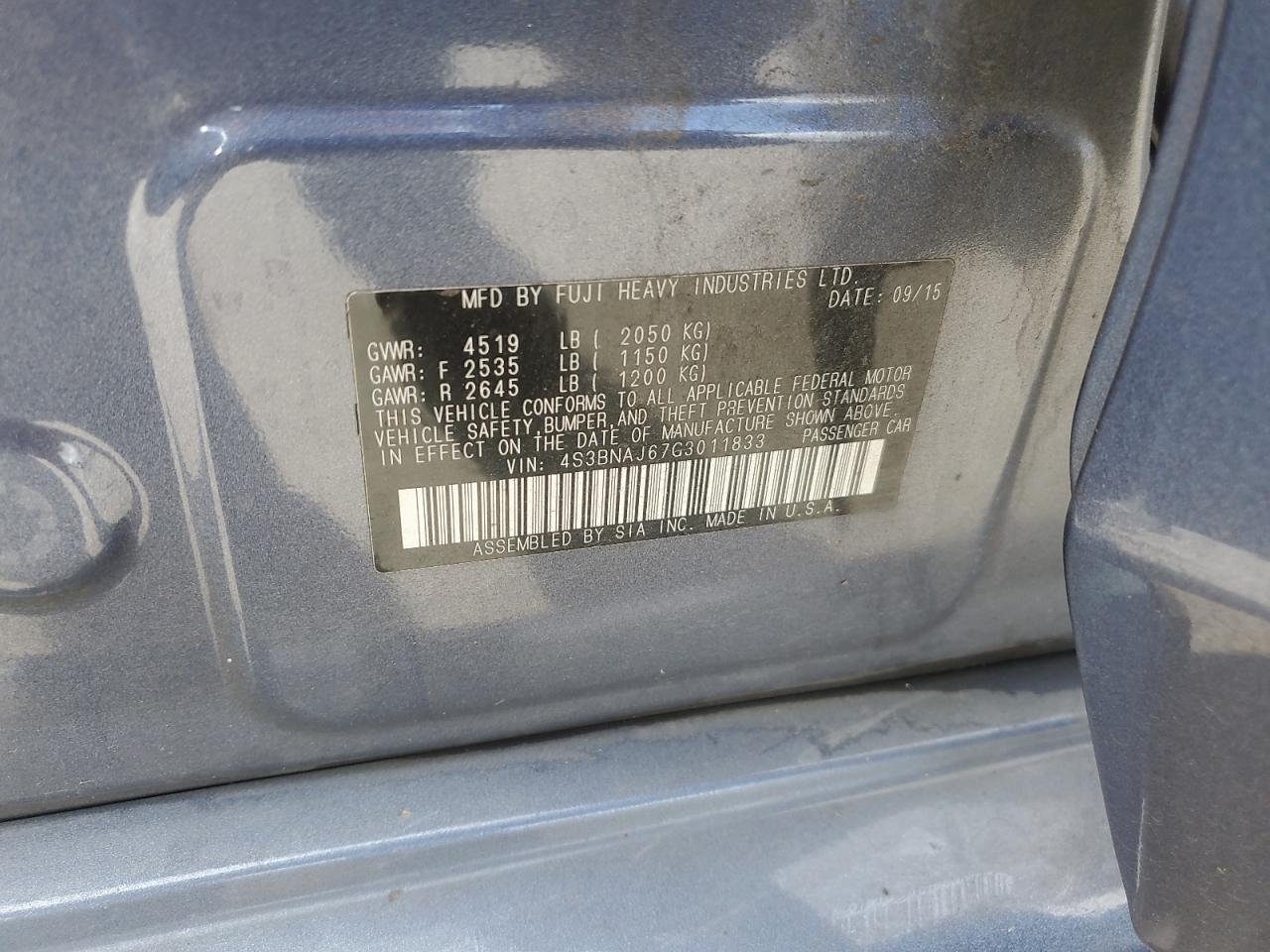 SUBARU LEGACY 2.5I LIMITED