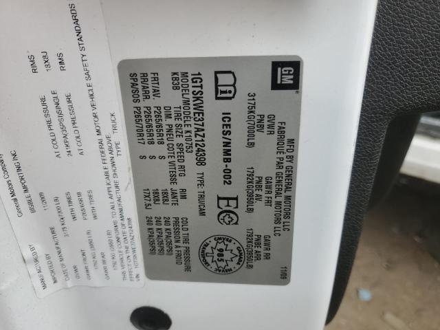 2010 GMC SIERRA K15 - 1GTSKWE37AZ124398