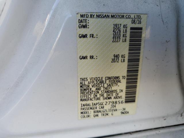 2016 NISSAN ALTIMA 2.5 - 1N4AL3AP5GC279856