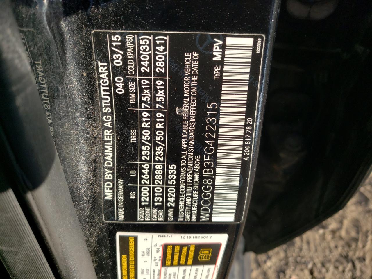 MERCEDES-BENZ GLK-CLASS 350 4MATIC