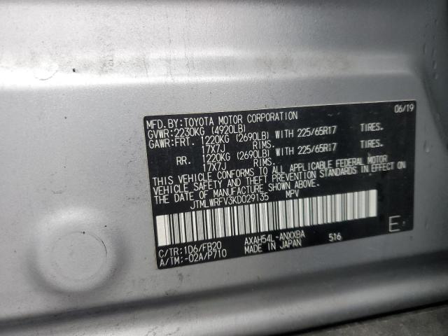 2019 TOYOTA RAV4 LE - JTMLWRFV3KD029135