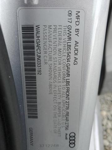 2018 AUDI A6 PRESTIGE WAUH3AFC7JN033192