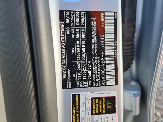 2017 MERCEDES-BENZ GLC 300 4M - WDC0G4KB8HF151446