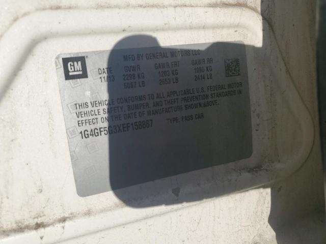 2014 BUICK LACROSSE T - 1G4GF5G3XEF158887